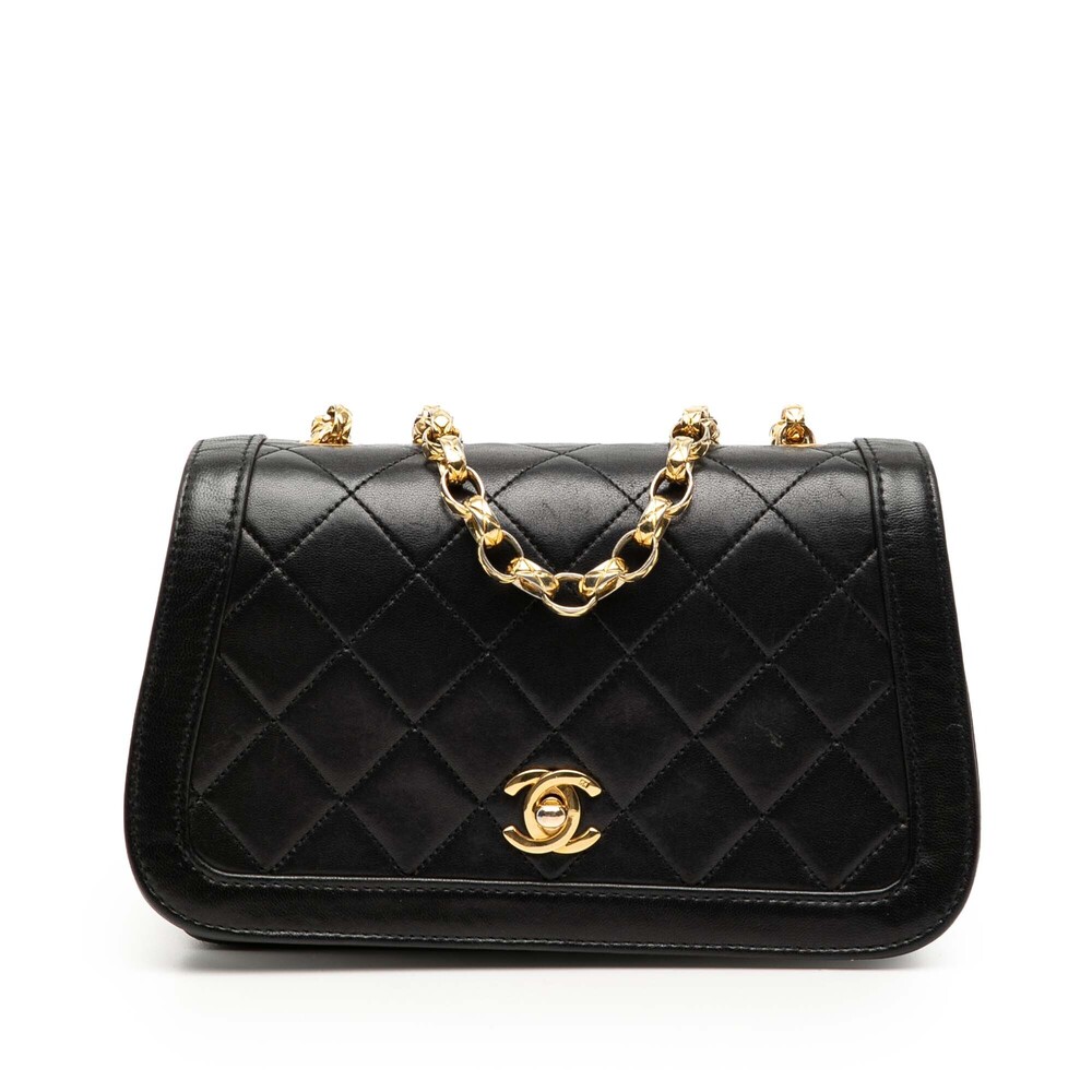 Pre-Loved Chanel CC Quilted Lambskin Bijoux Chain Curved Full Flap